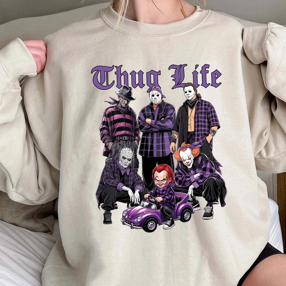 Thug Life Horror Movie Sweatshirt