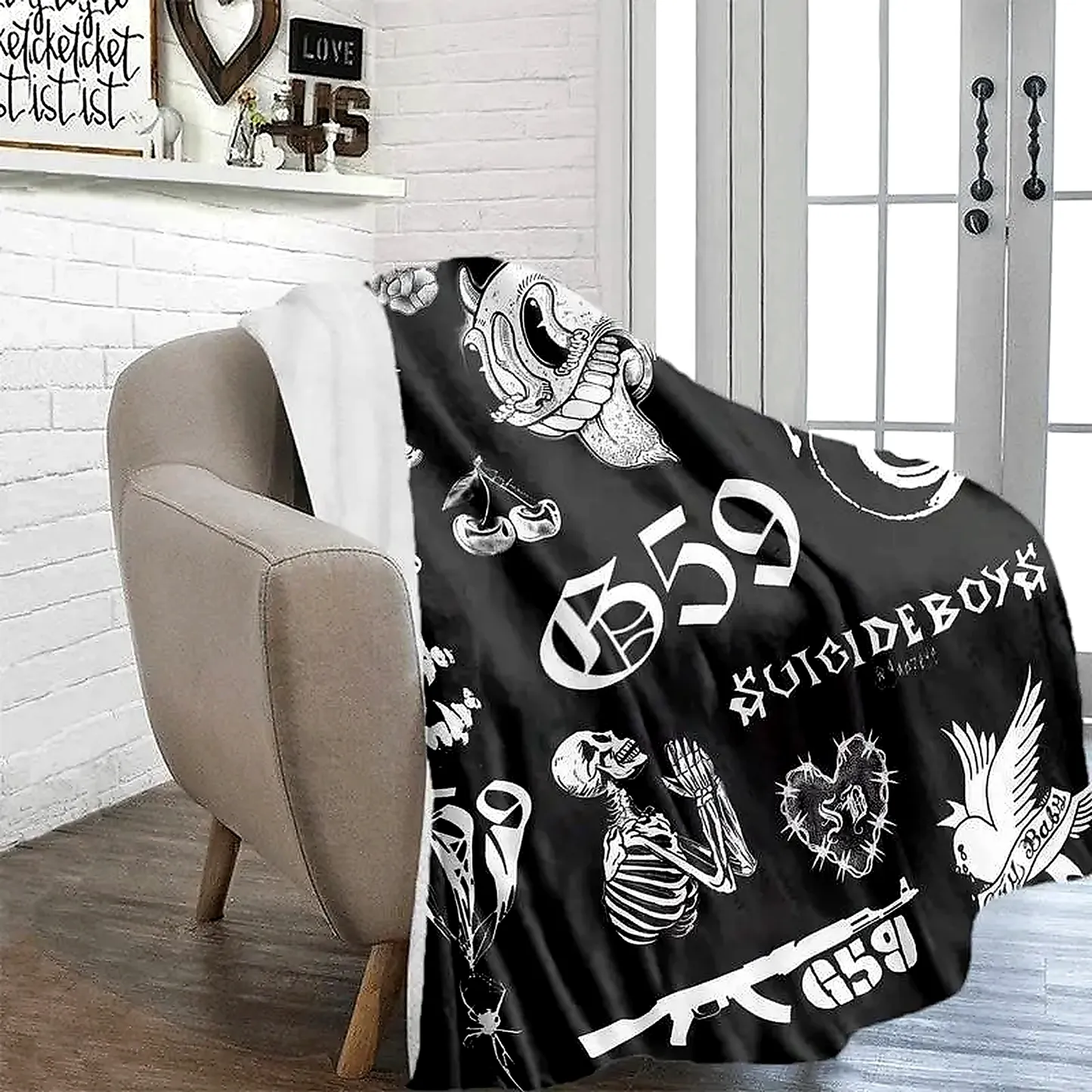 Spooky Halloween G59 Suicideboys Collage Blanket
