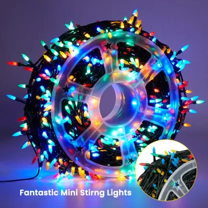 Christmas Decorations Led Car Ambient Light Brightown 410FT 1200 LED String Lights