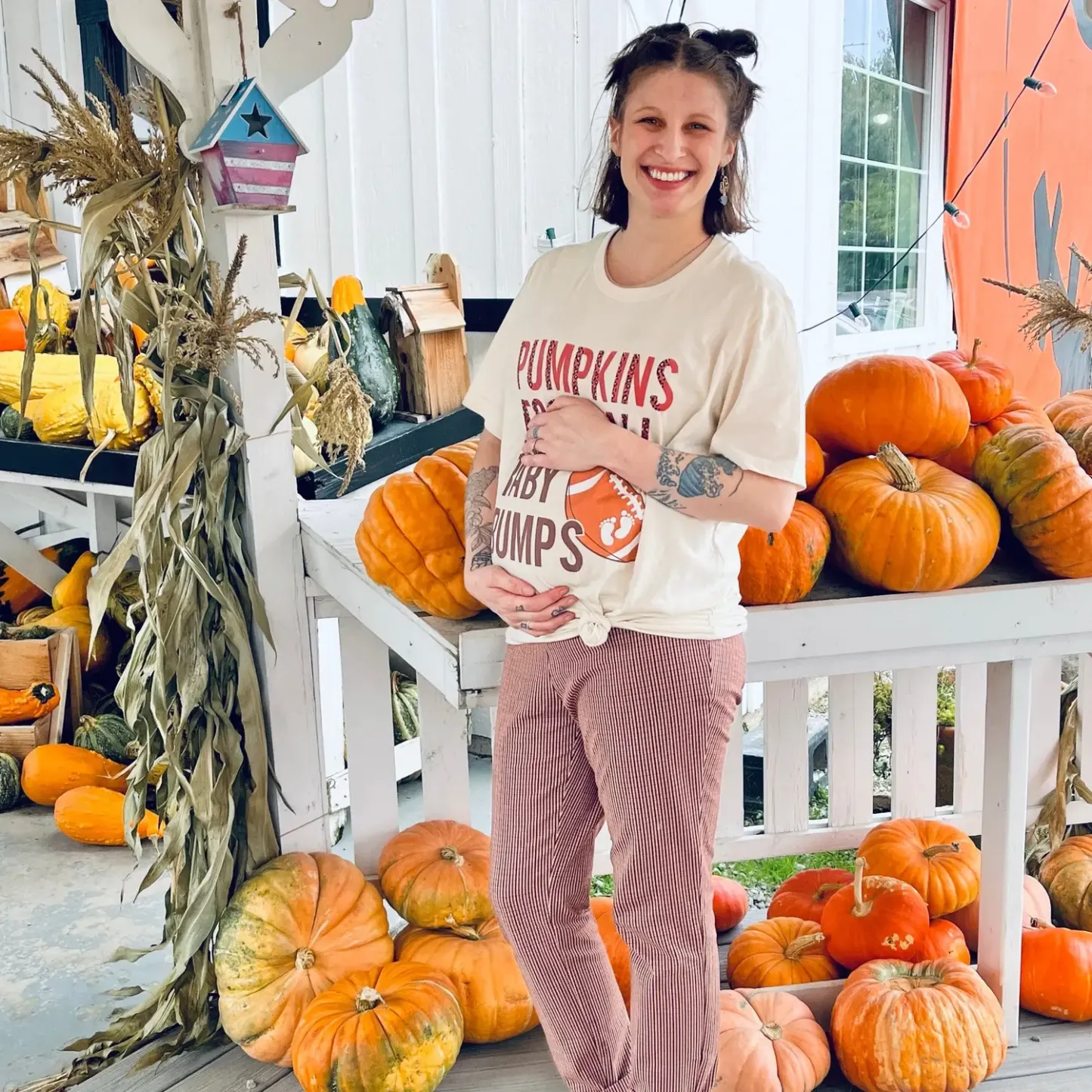 Football Pregnancy Announcement Shirt 