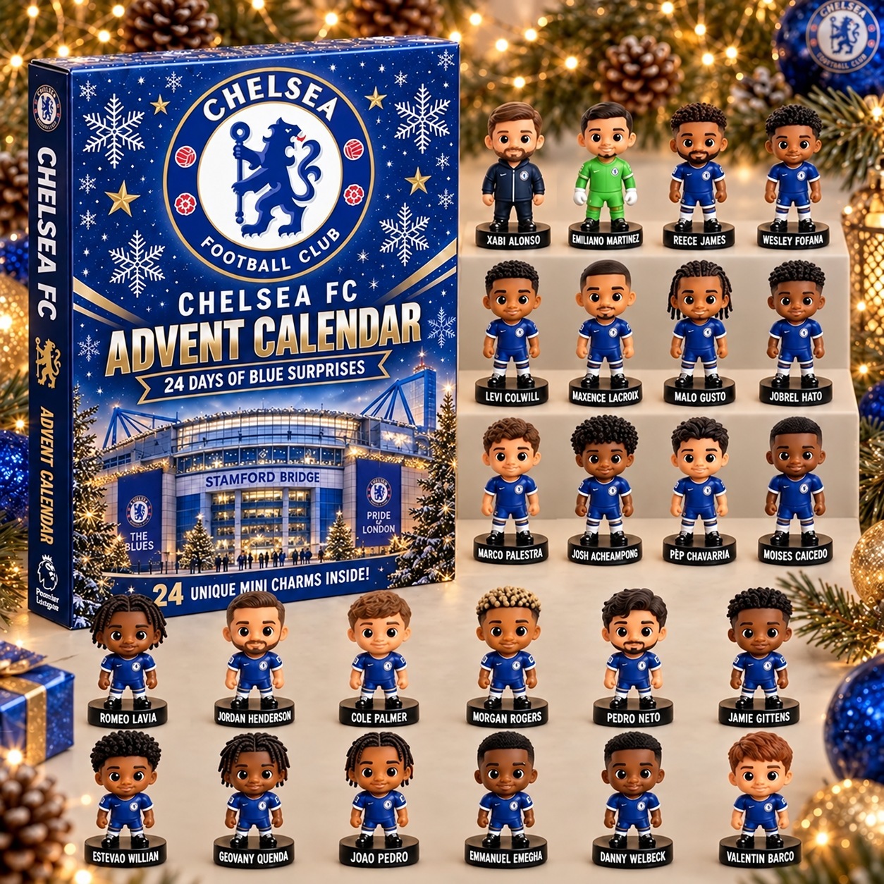 Chelsea FC · Football Fan 24-Day Advent Calendar – Soccer Club Countdown Gift Box