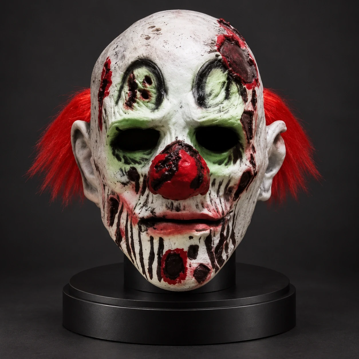 Grinning Skull Clown Silicone Full-Head Mask