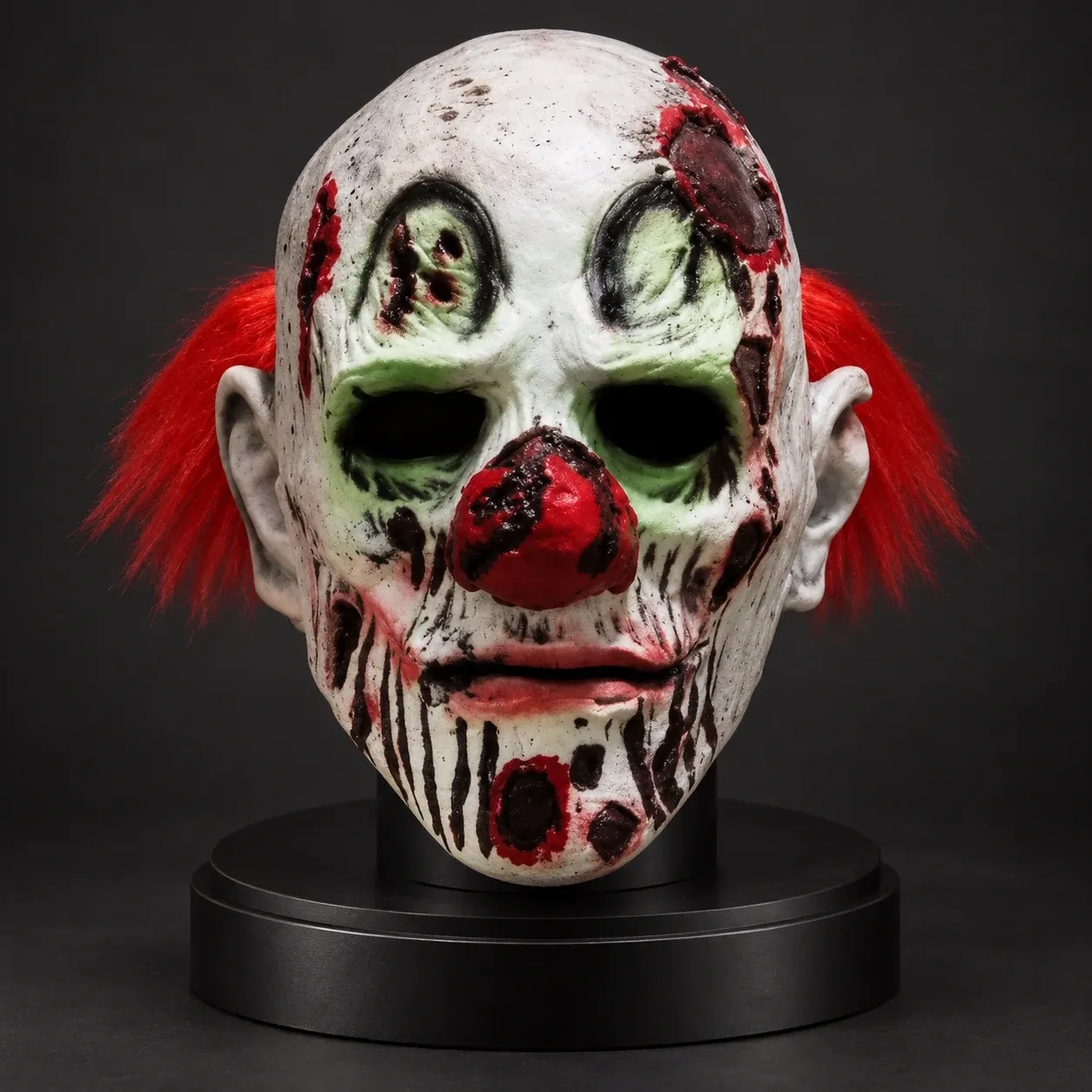 Grinning Skull Clown Silicone Full-Head Mask