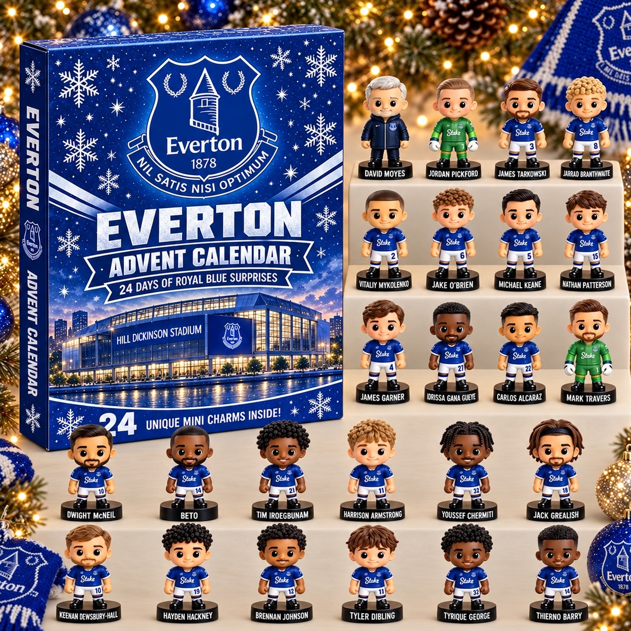 Everton · Football Fan 24-Day Advent Calendar – Soccer Club Countdown Gift Box