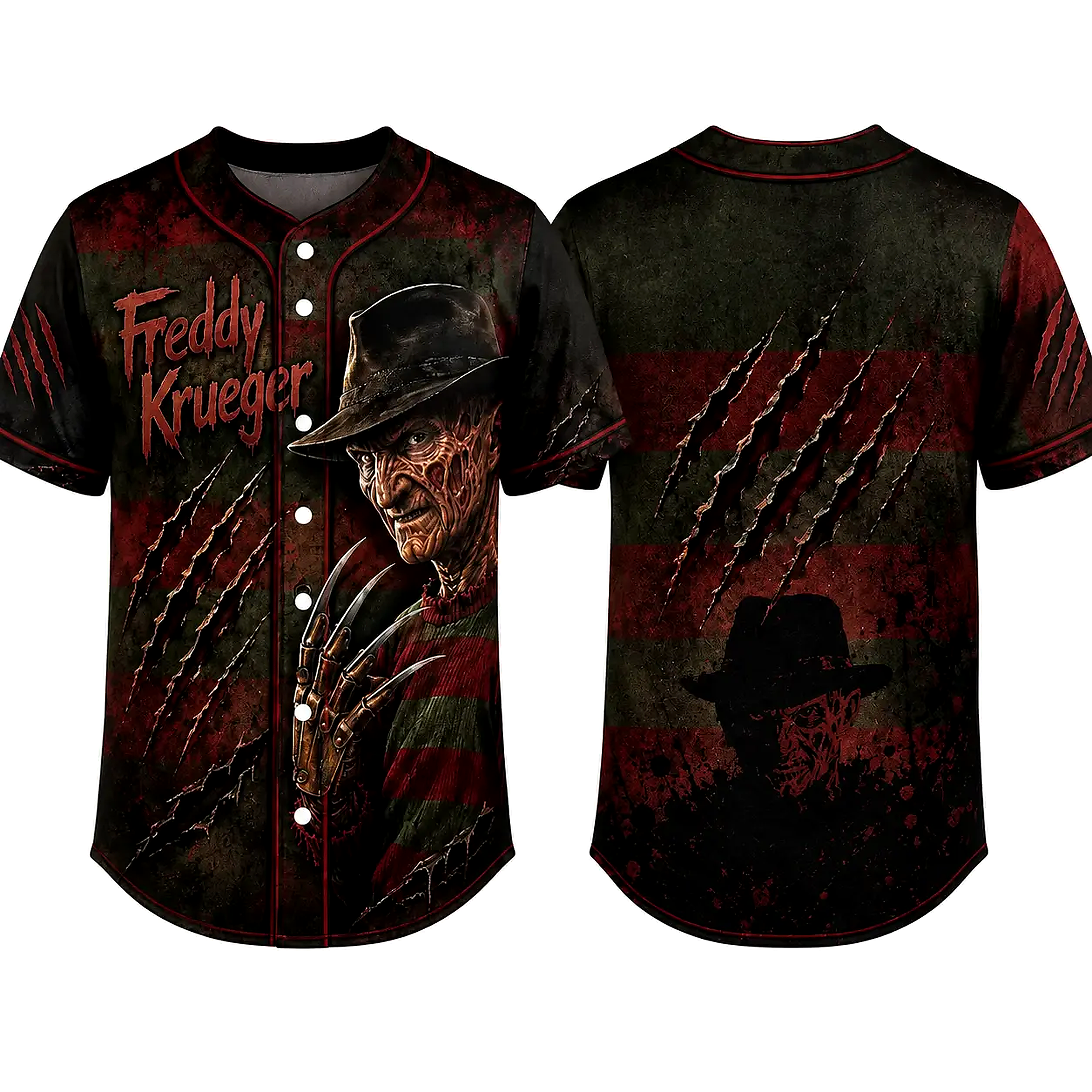 Halloween Horror Slasher Baseball Jersey