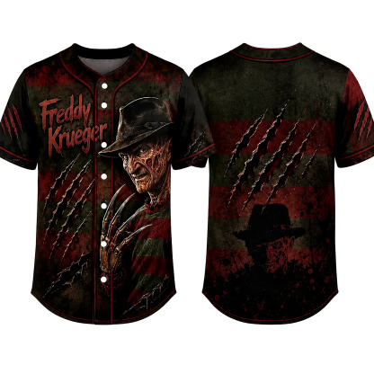 Halloween Horror Slasher Baseball Jersey