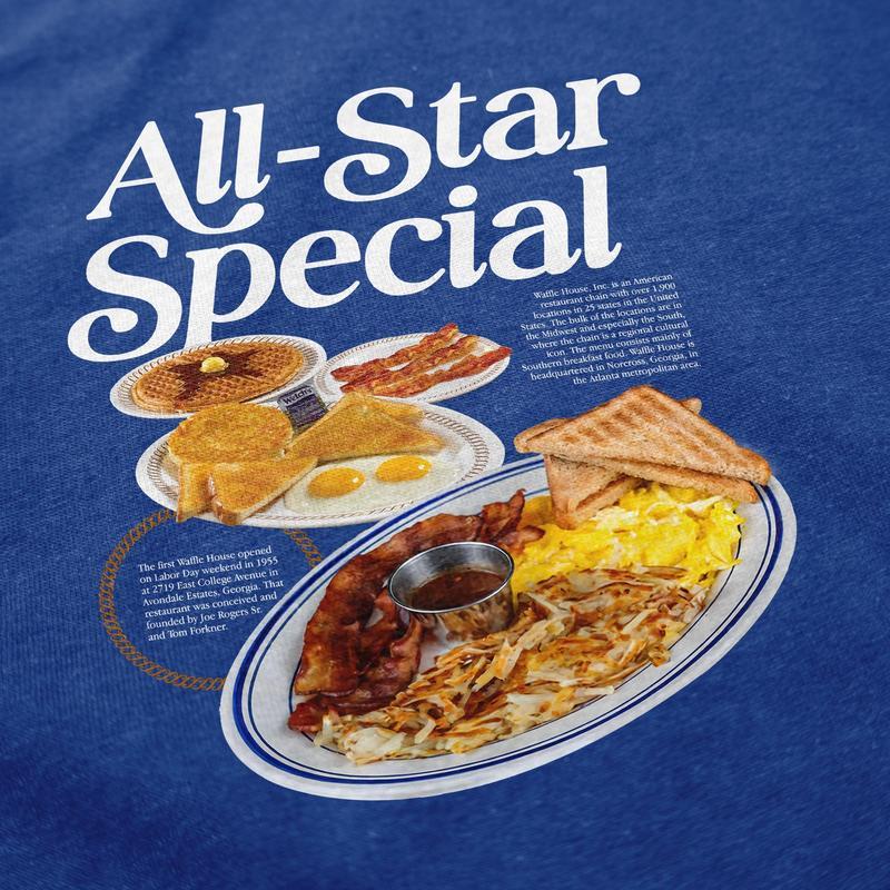 All-Star Breakfast Cotton Funny Casual Shortsleeve T-Shirt