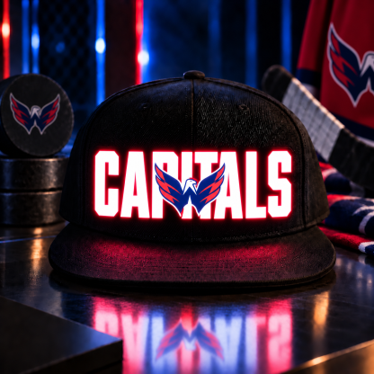 Hockey Team LED Light-Up Snapback Cap