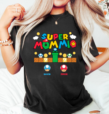 Personalized Super Mommio Shirt Mothers Day Gift