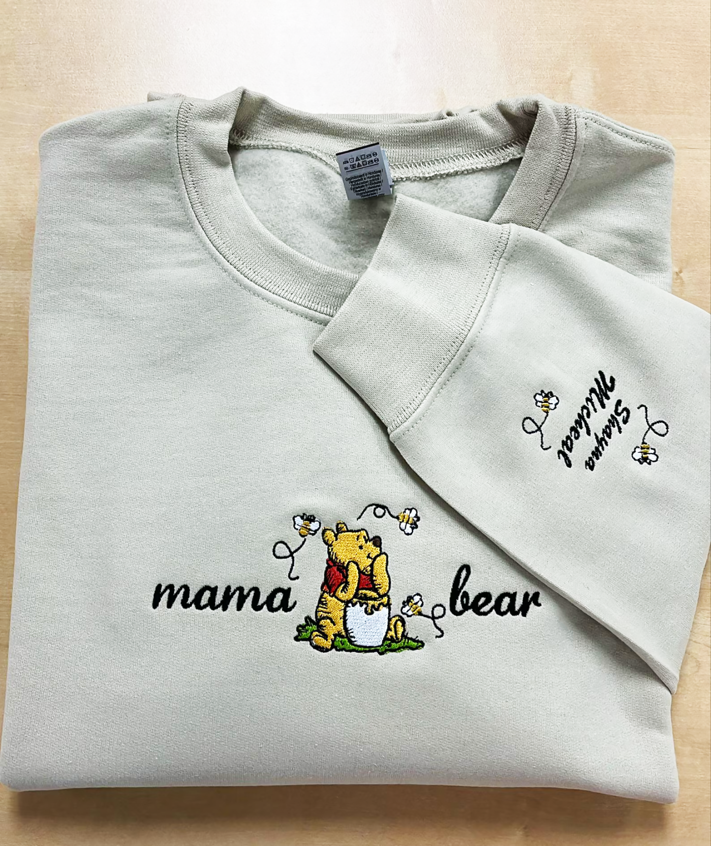 Custom Mama Bear Embroidered Sweatshirt
