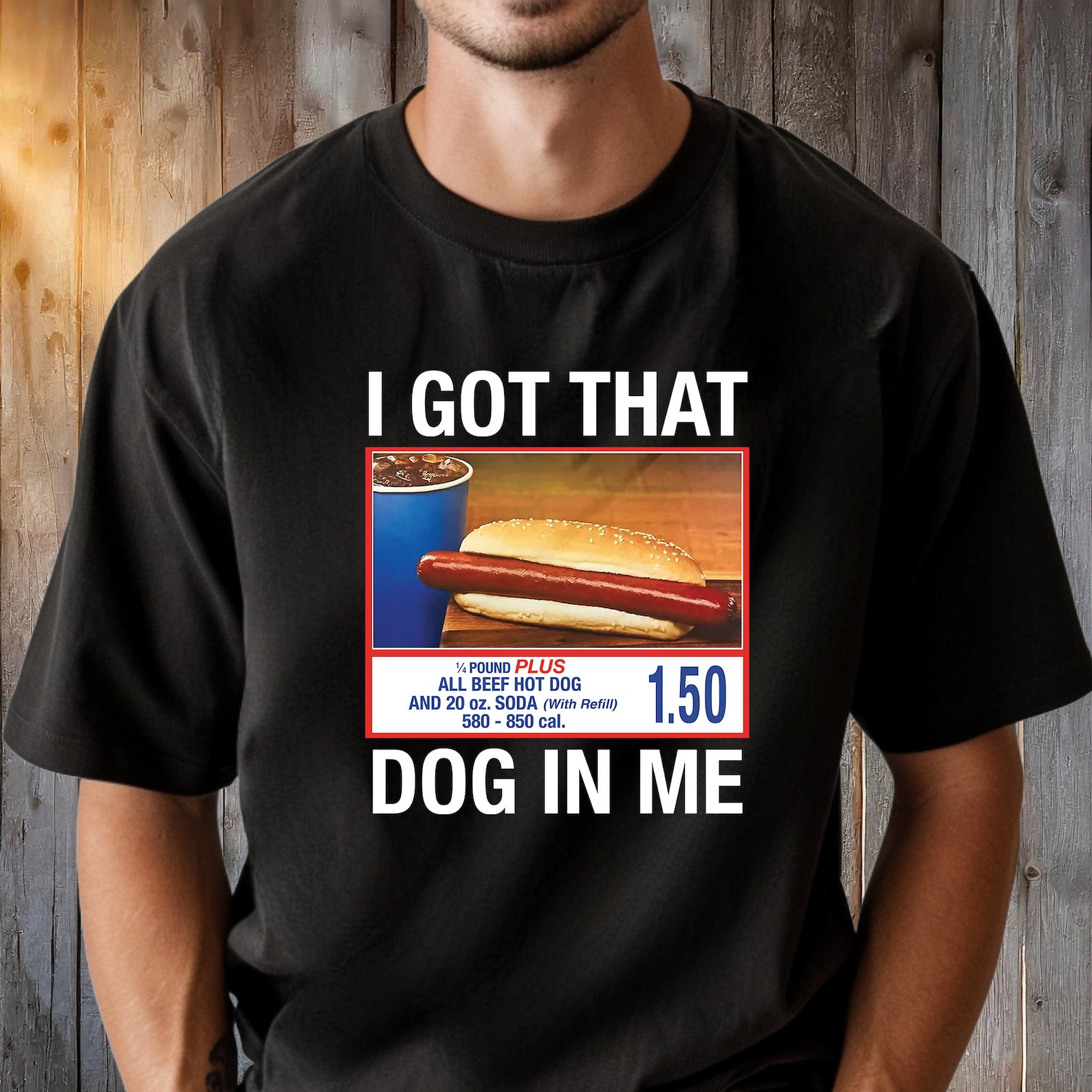 I Got That Hot Dog In Me Funny Shirt
