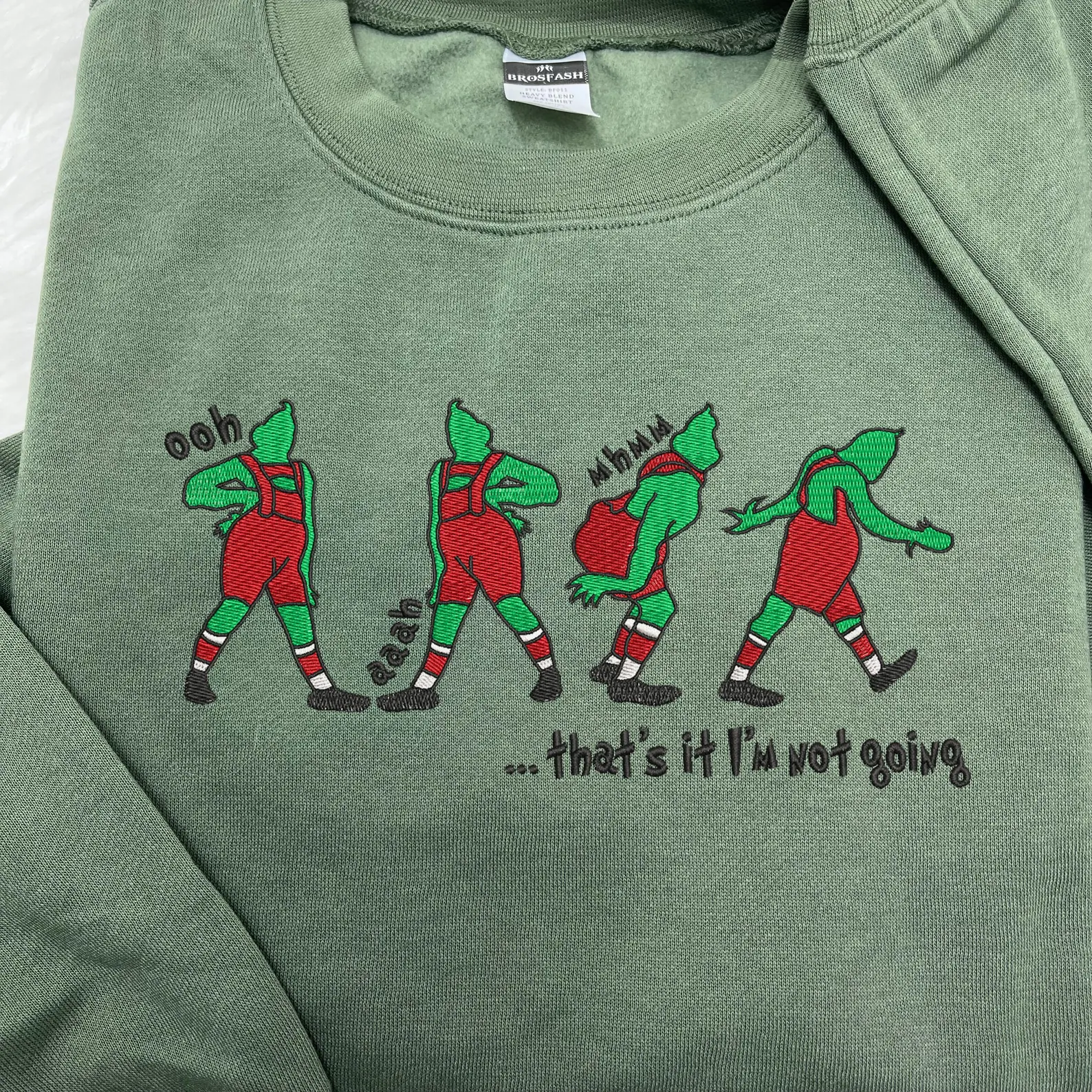 That's It I'm Not Going Embroidered Sweatshirt