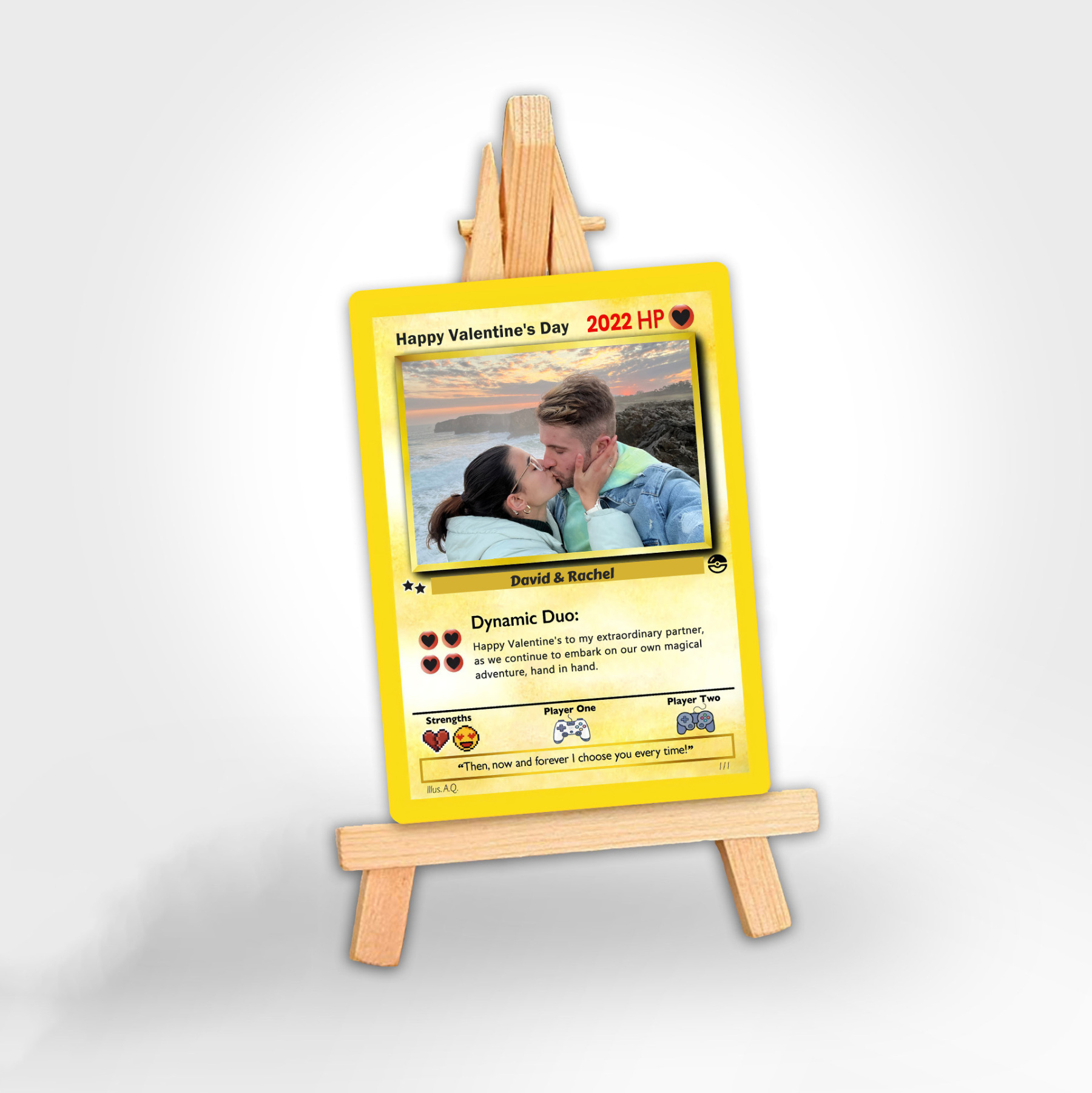 Personalized Anime Game Card Valentine‘s Day Gift