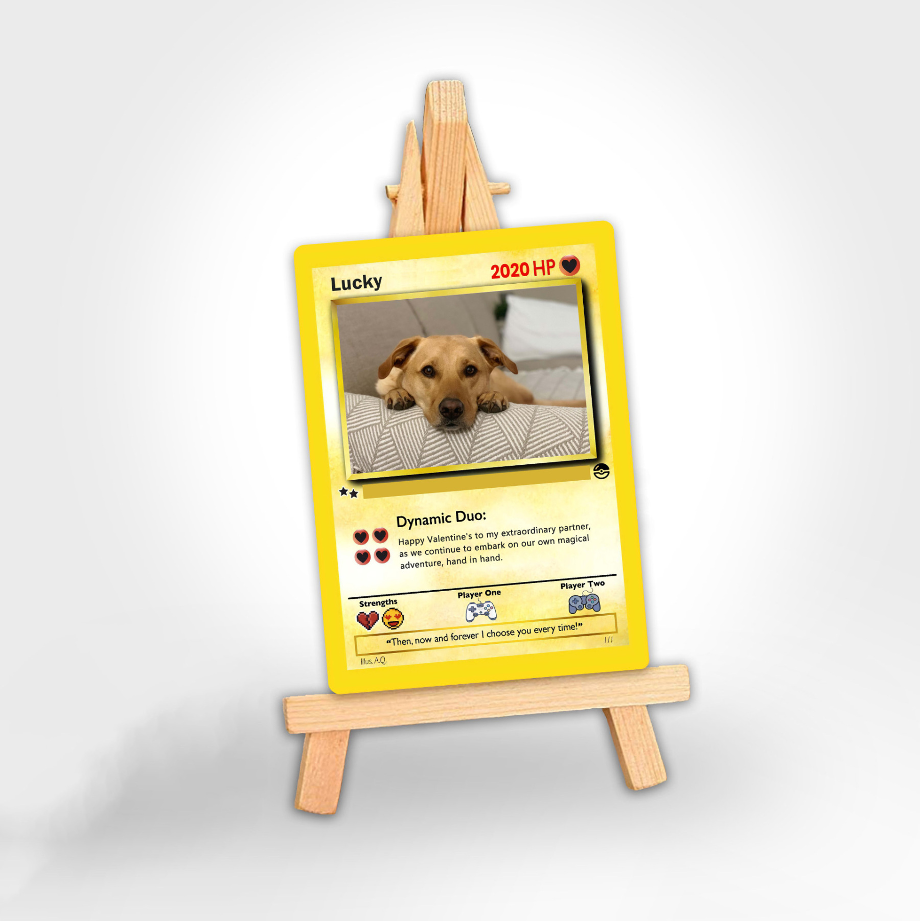 Personalized Anime Game Card Valentine‘s Day Gift