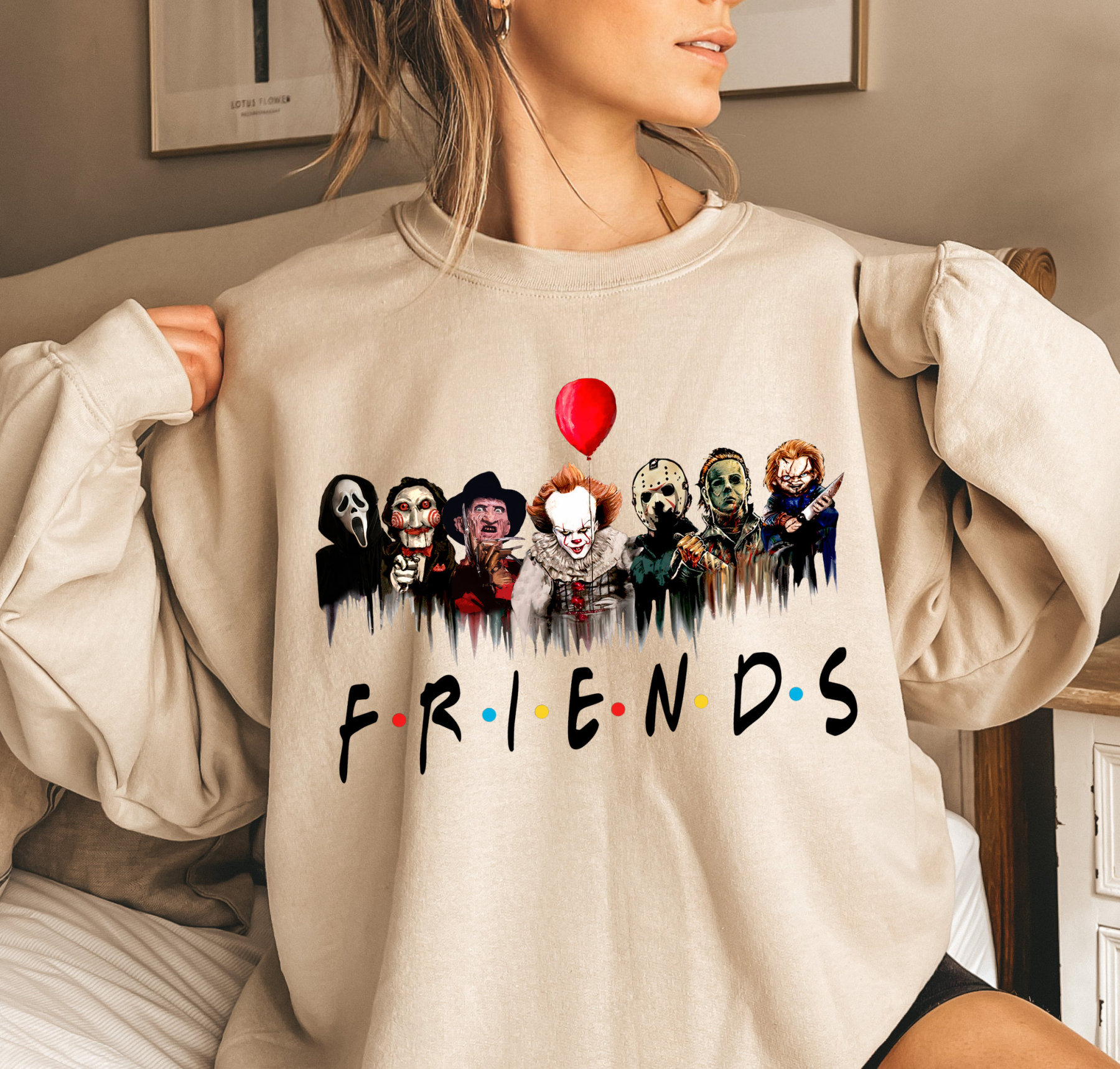 Horror Movie Friends Halloween T-Shirt/Sweatshirt