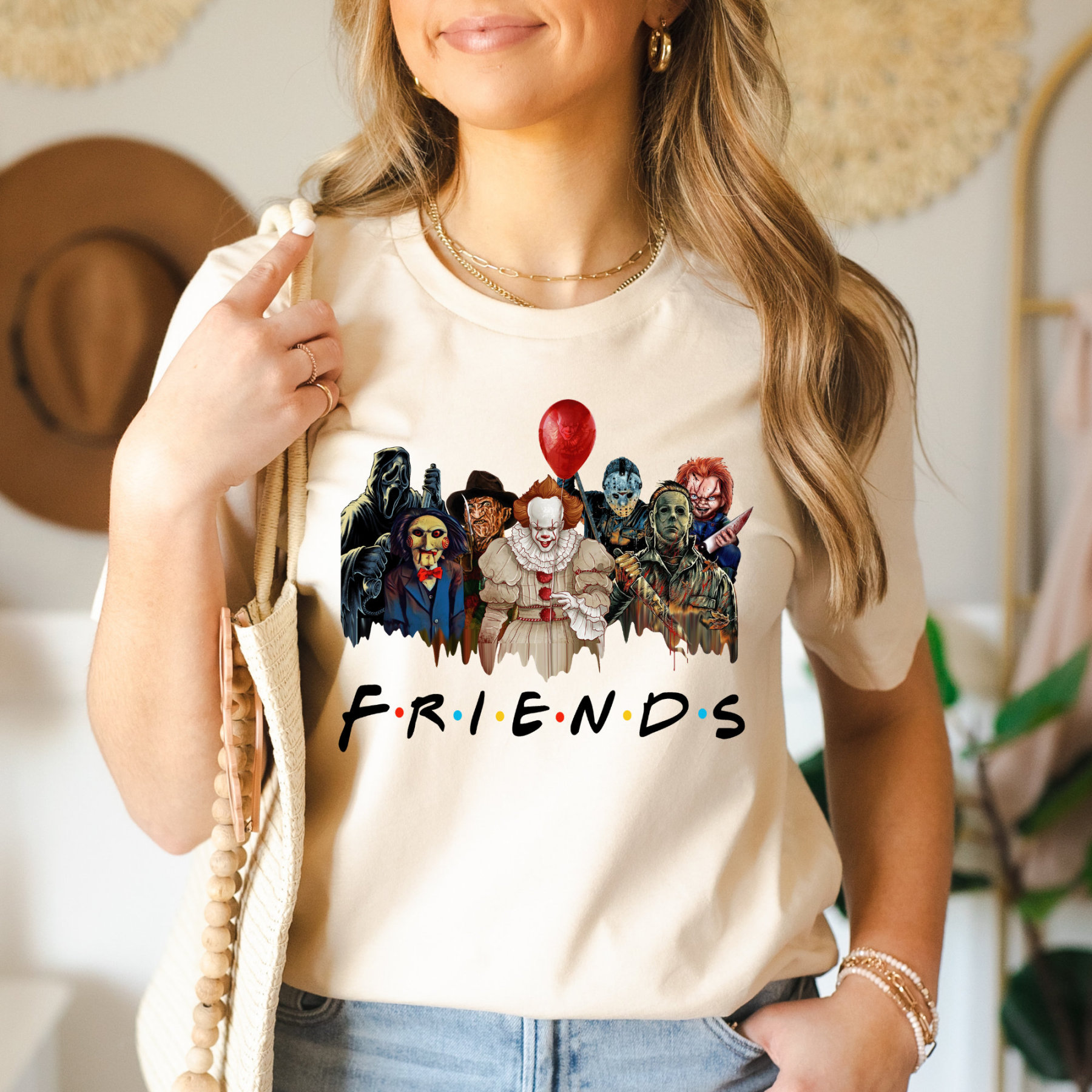 Horror Movie Friends Halloween T-Shirt/Sweatshirt