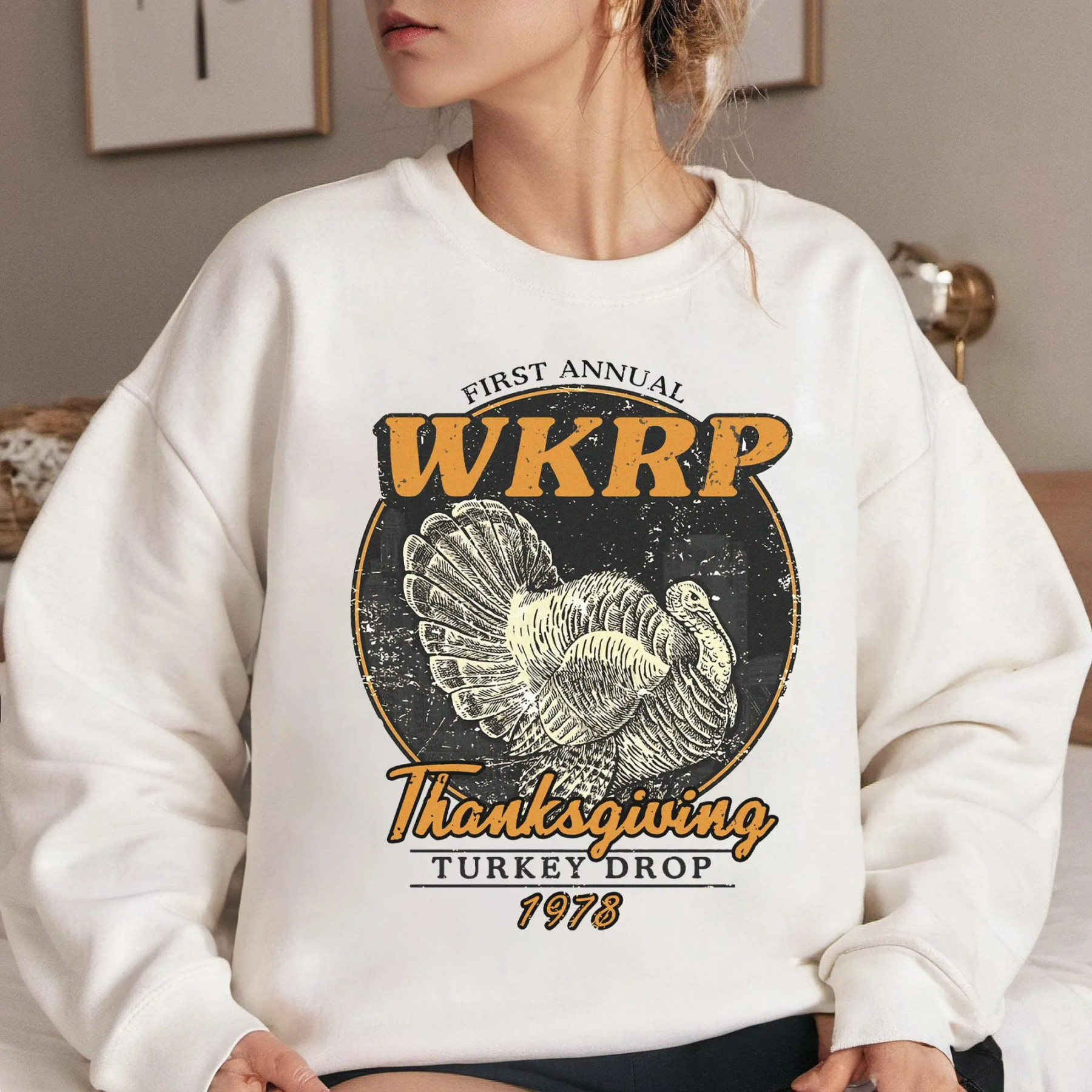 Retro First Annual Wkrp Thanksgiving Turkey Drop T-Shirt