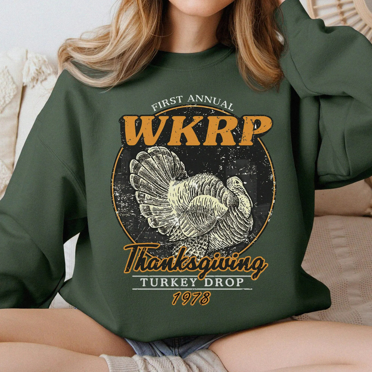 Retro First Annual Wkrp Thanksgiving Turkey Drop T-Shirt