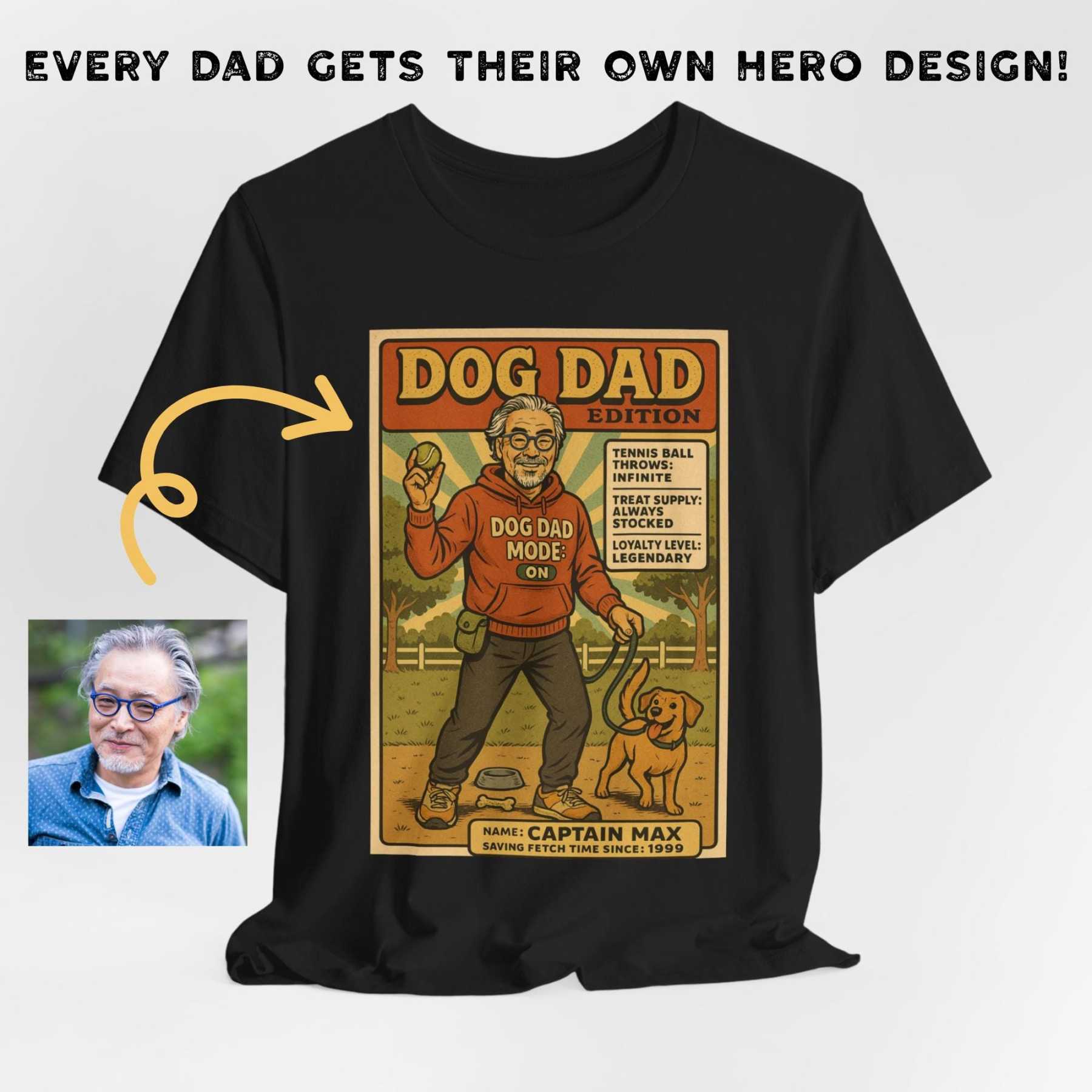  Personalized Cartoon Pet Dad Shirt