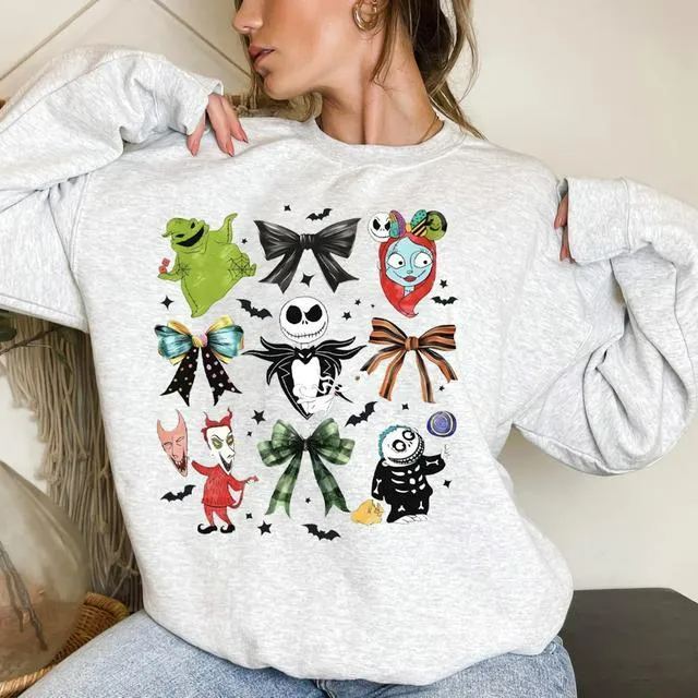 Nightmare Before Christmas Bows Sweatshirt