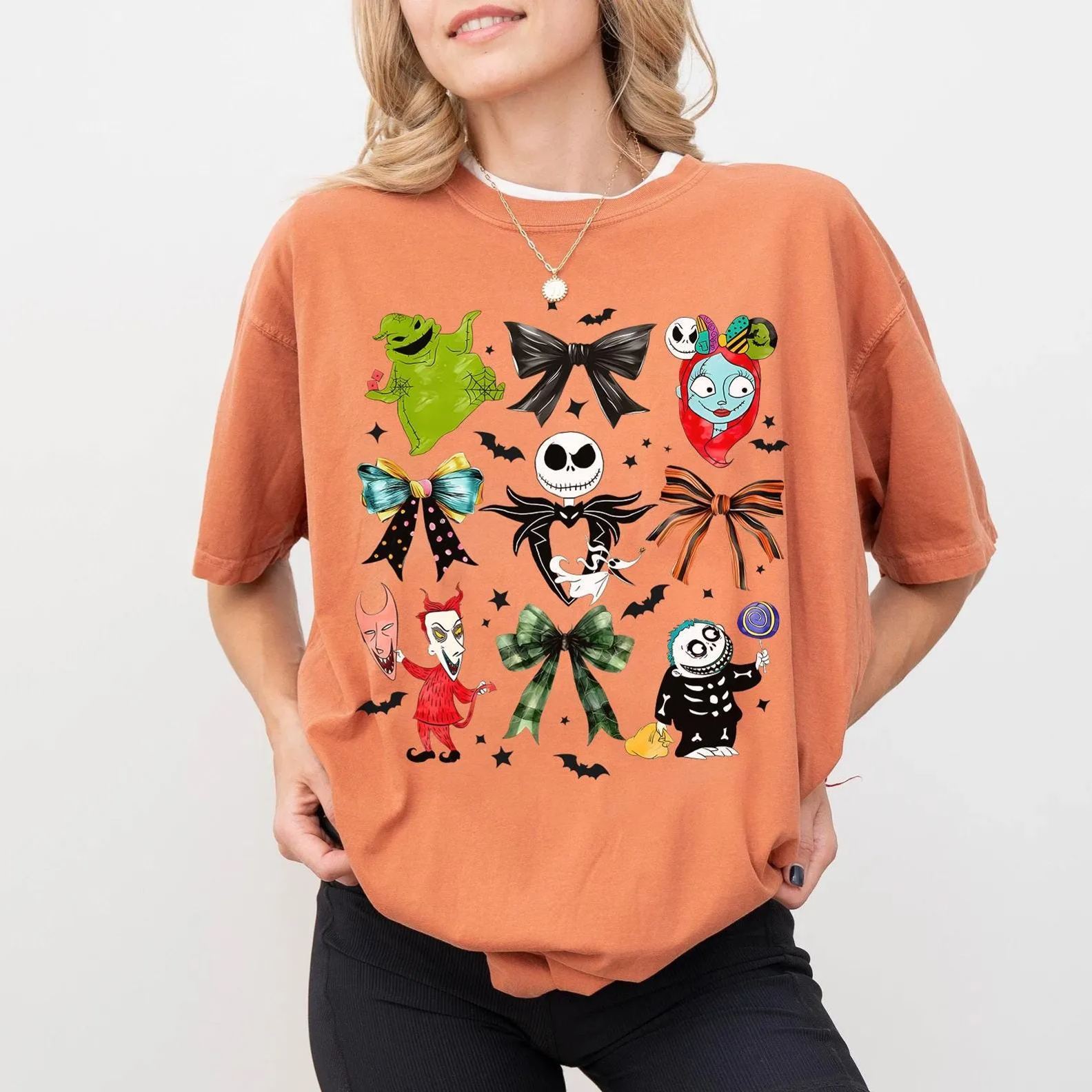 Nightmare Before Christmas Bows Sweatshirt