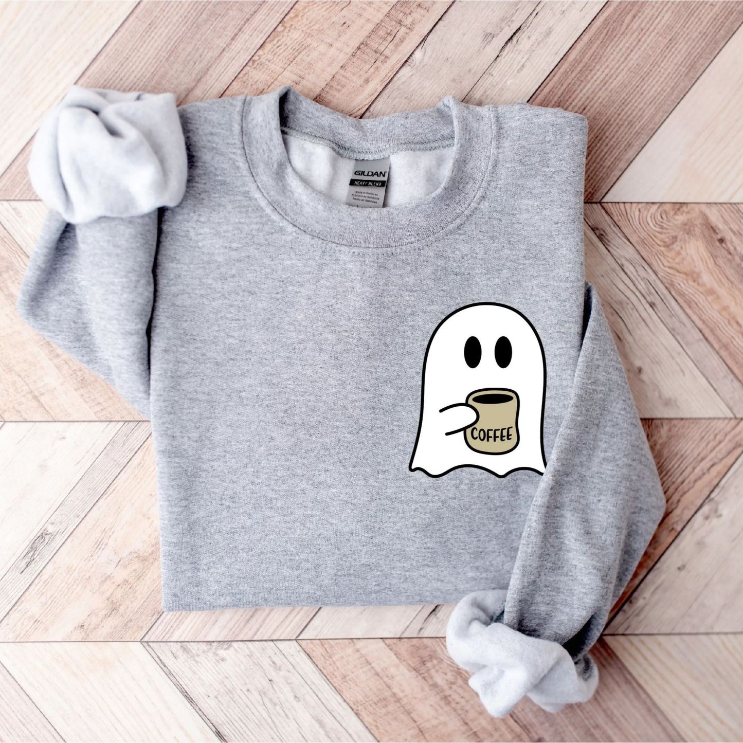 Cute Spooky Coffee Sweatshirt