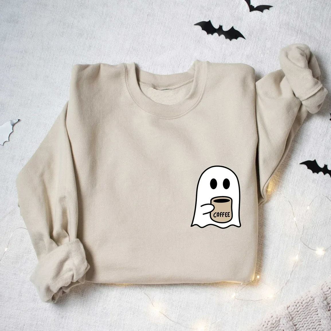 Cute Spooky Coffee Sweatshirt
