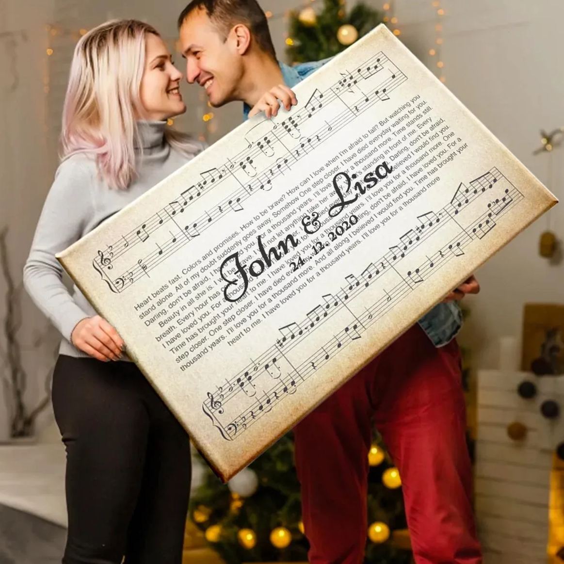 Song Lyrics On Canvas Custom Wall Art