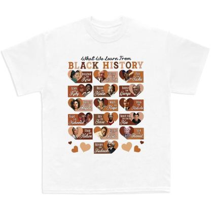 What We Learn From Black History Shirt, Black History Shirt