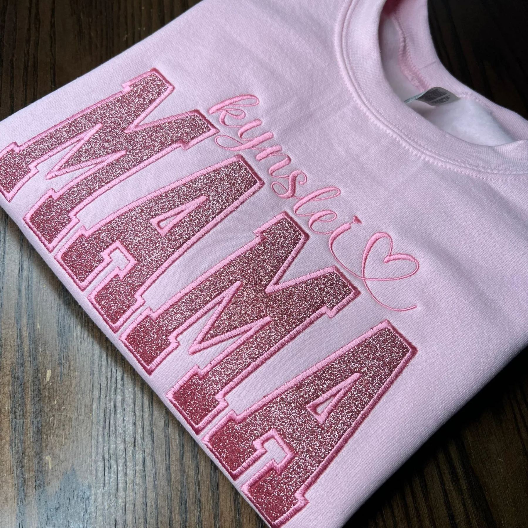 Glitter MAMA Embroidered Sweatshirt
