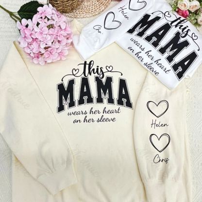 Personalized MAMA Sweatshirt With Kids Names