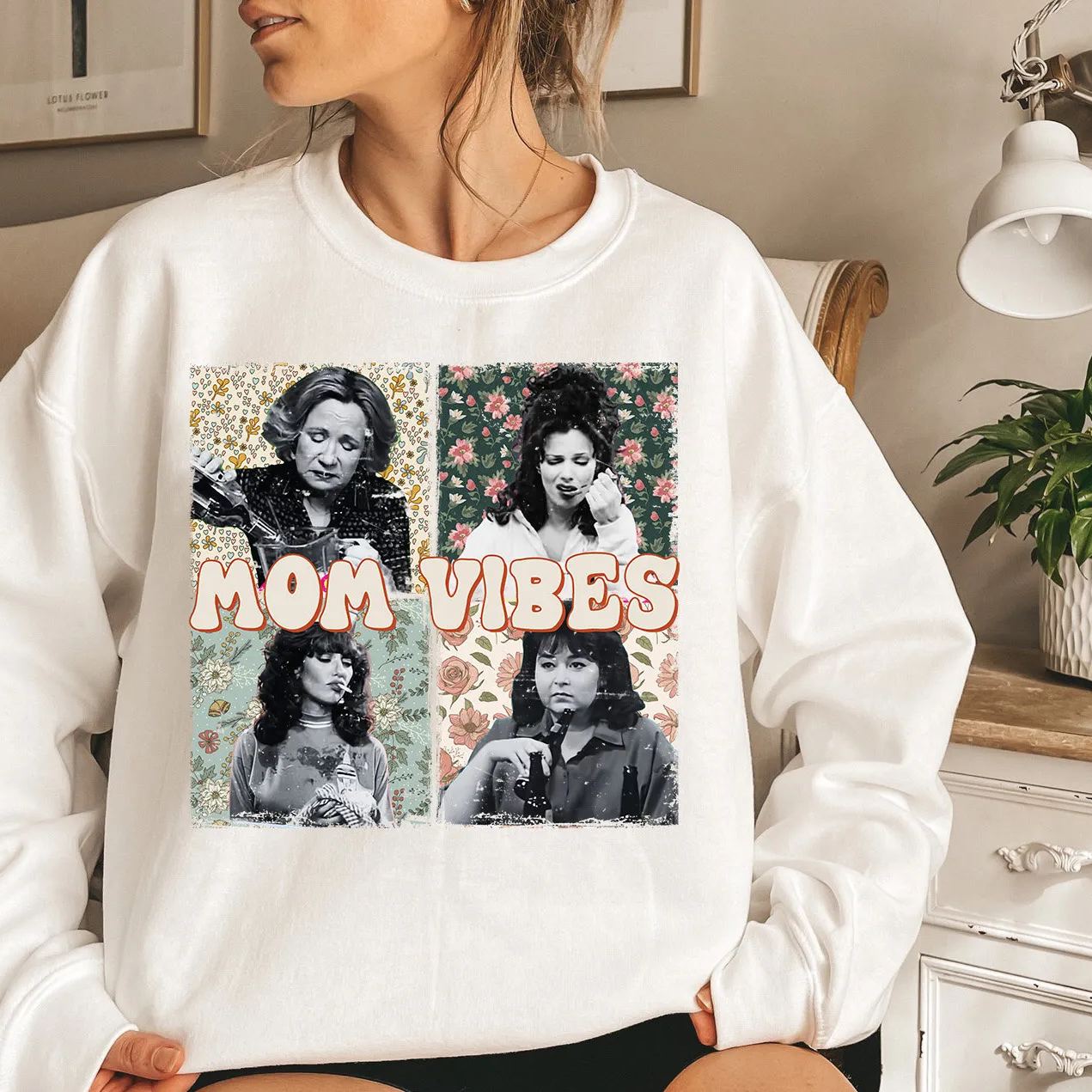 Retro Mom Vibes Sweatshirt, 90s Mom Vibes T-Shirt