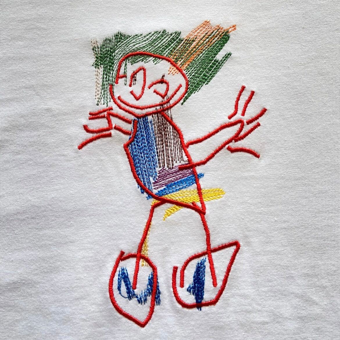 Custom Embroidered Kids' Drawing Sweatshirt