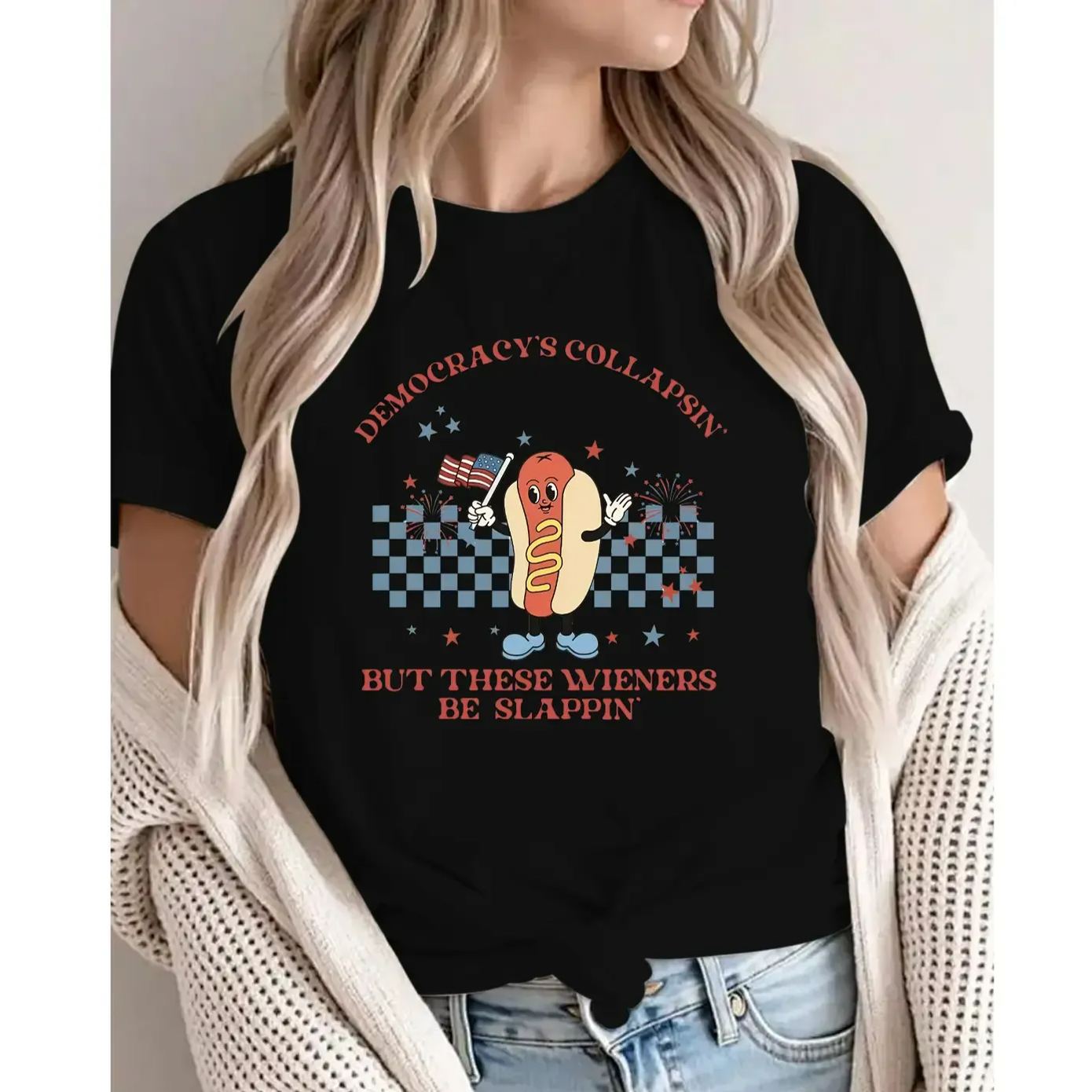 Funny Retro Hot Dog Shirt