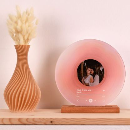 Personalized Record with Photo - Acrylic Song Plaque