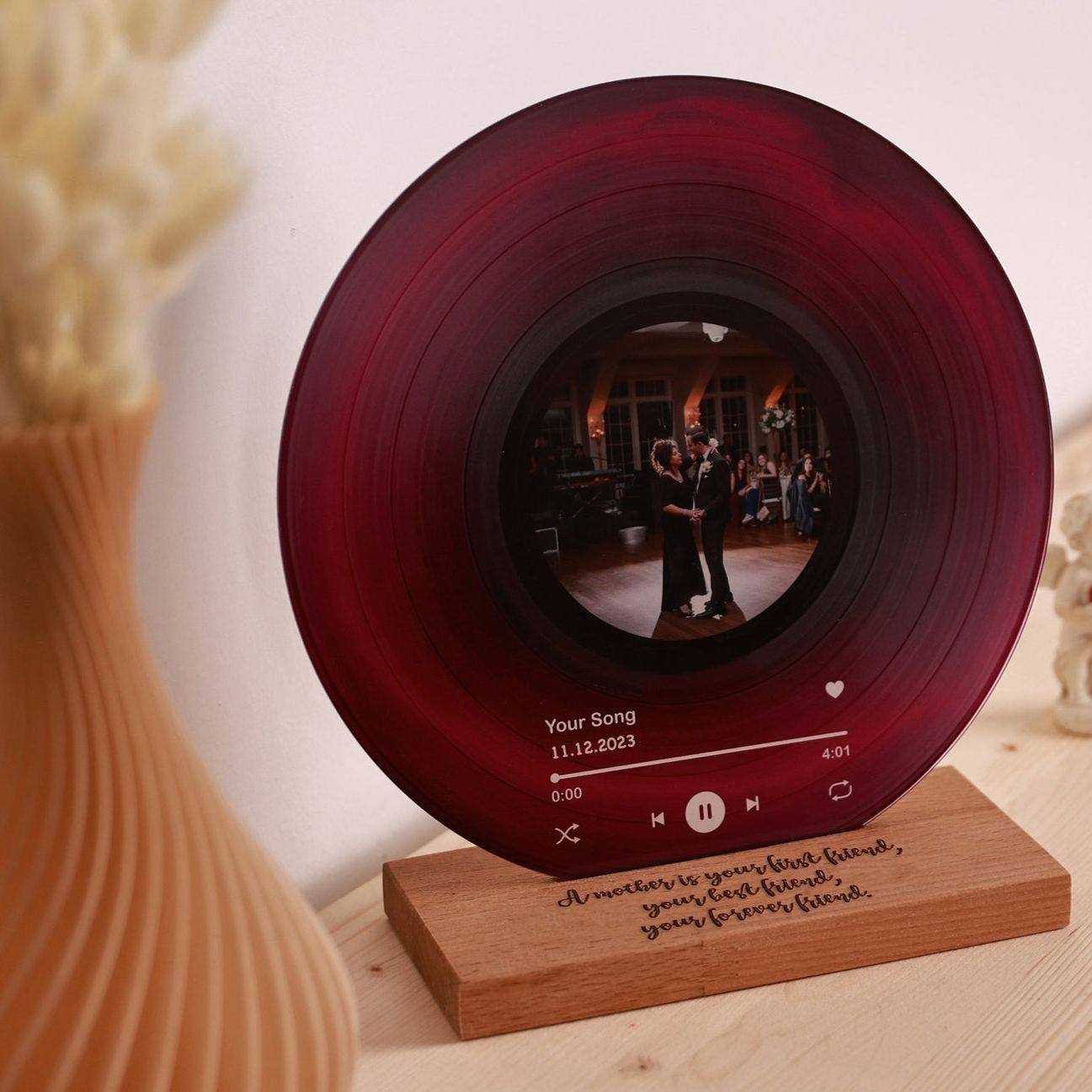 Personalized Record with Photo - Acrylic Song Plaque