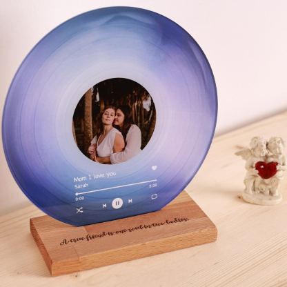 Personalized Record with Photo - Acrylic Song Plaque