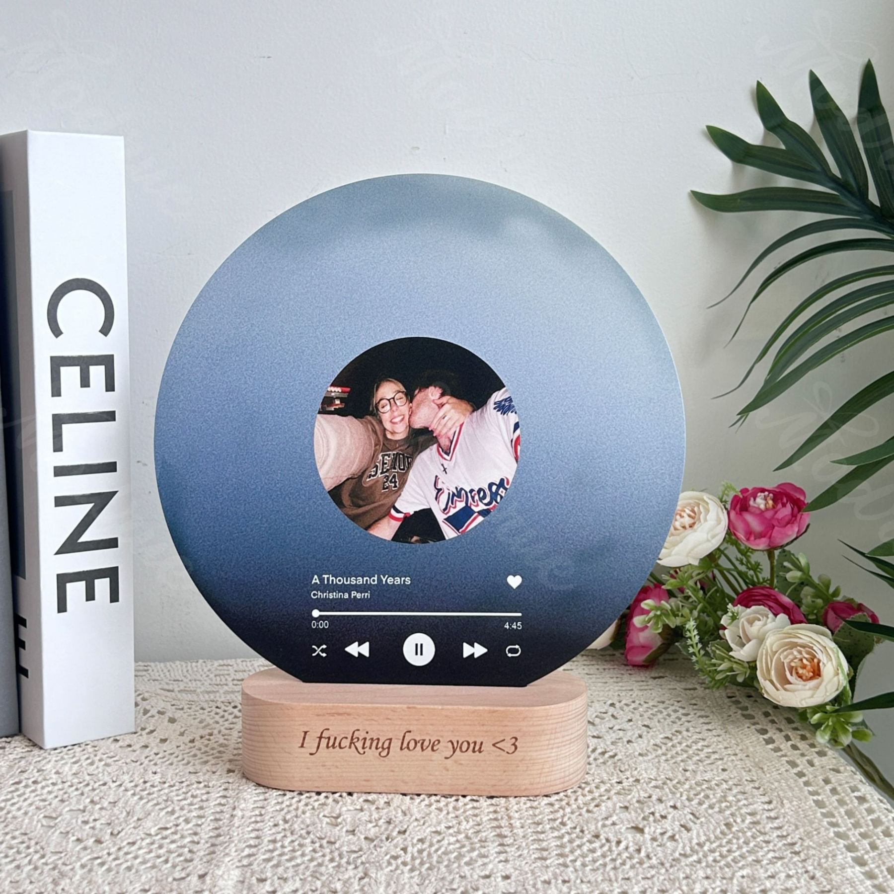 Personalized Record with Photo - Acrylic Song Plaque with NFC🎵