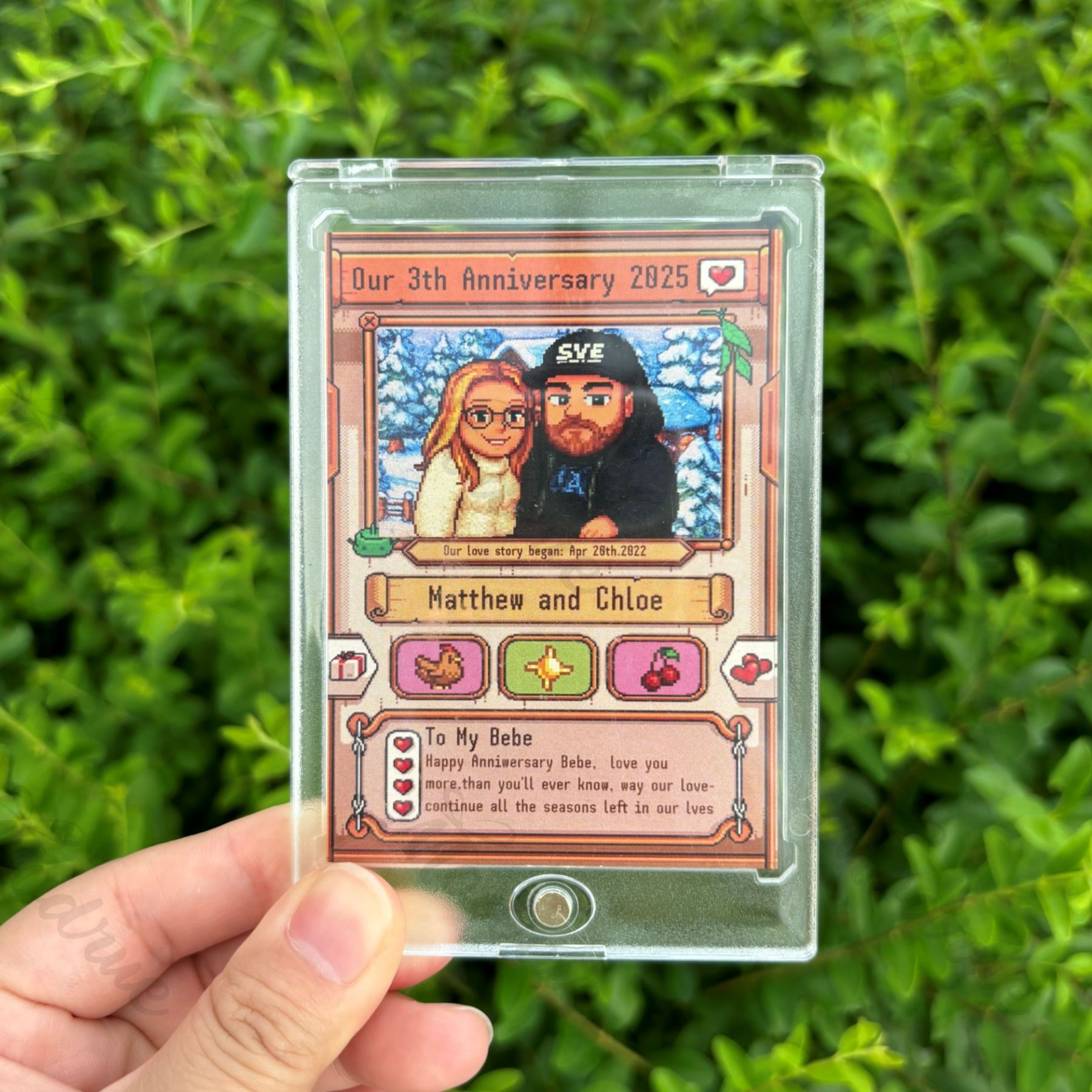 Custom Anniversary Card for Farming Game Lovers