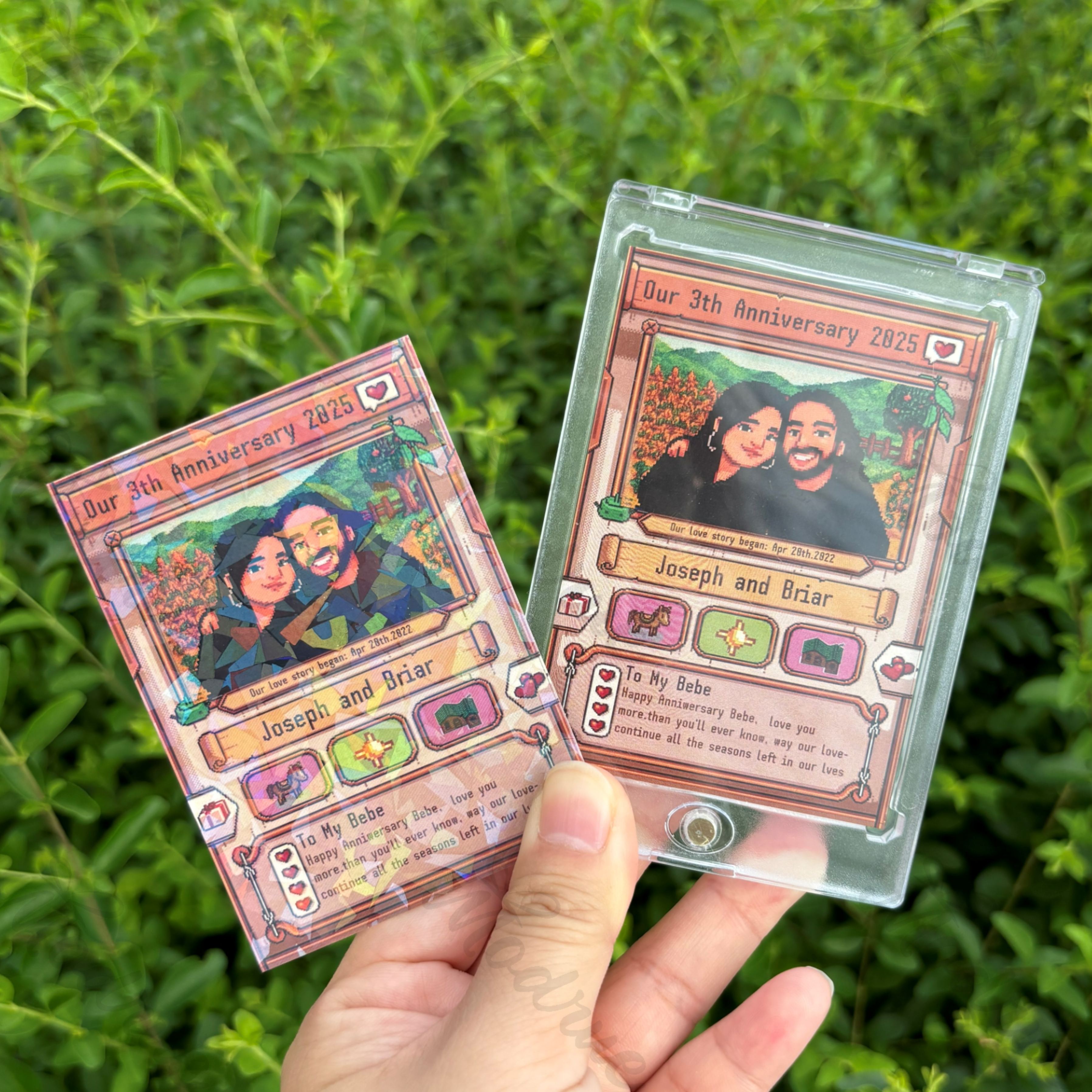 Custom Anniversary Card for Farming Game Lovers