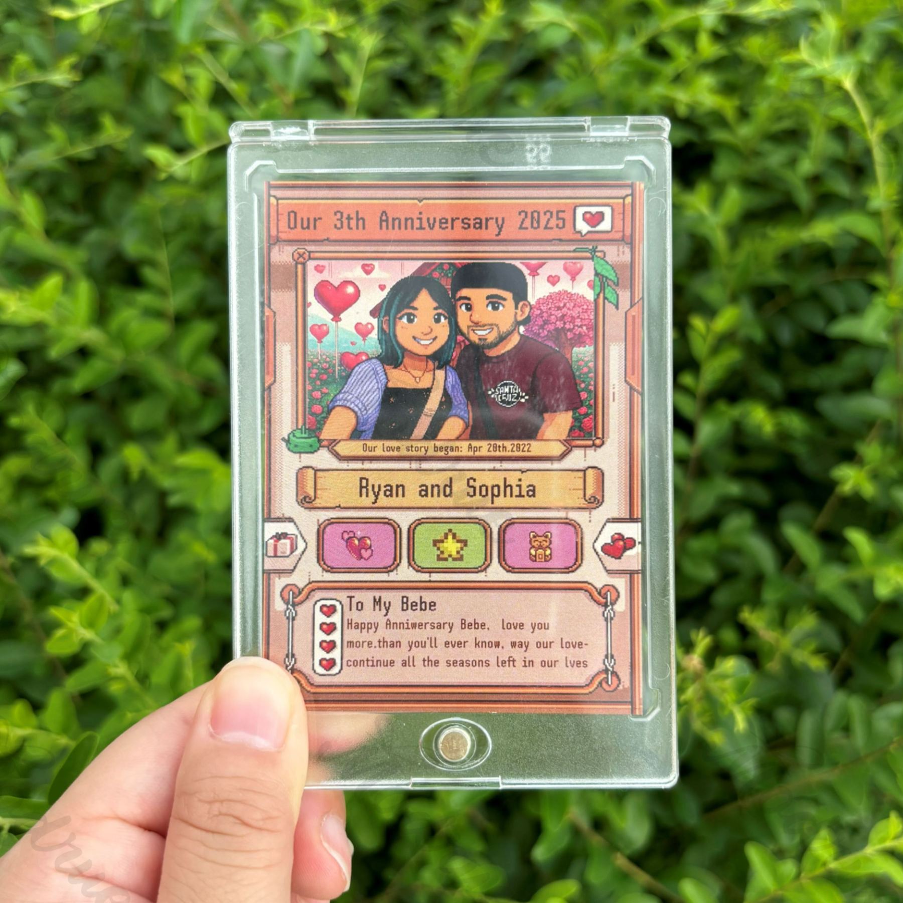 Custom Anniversary Card for Farming Game Lovers