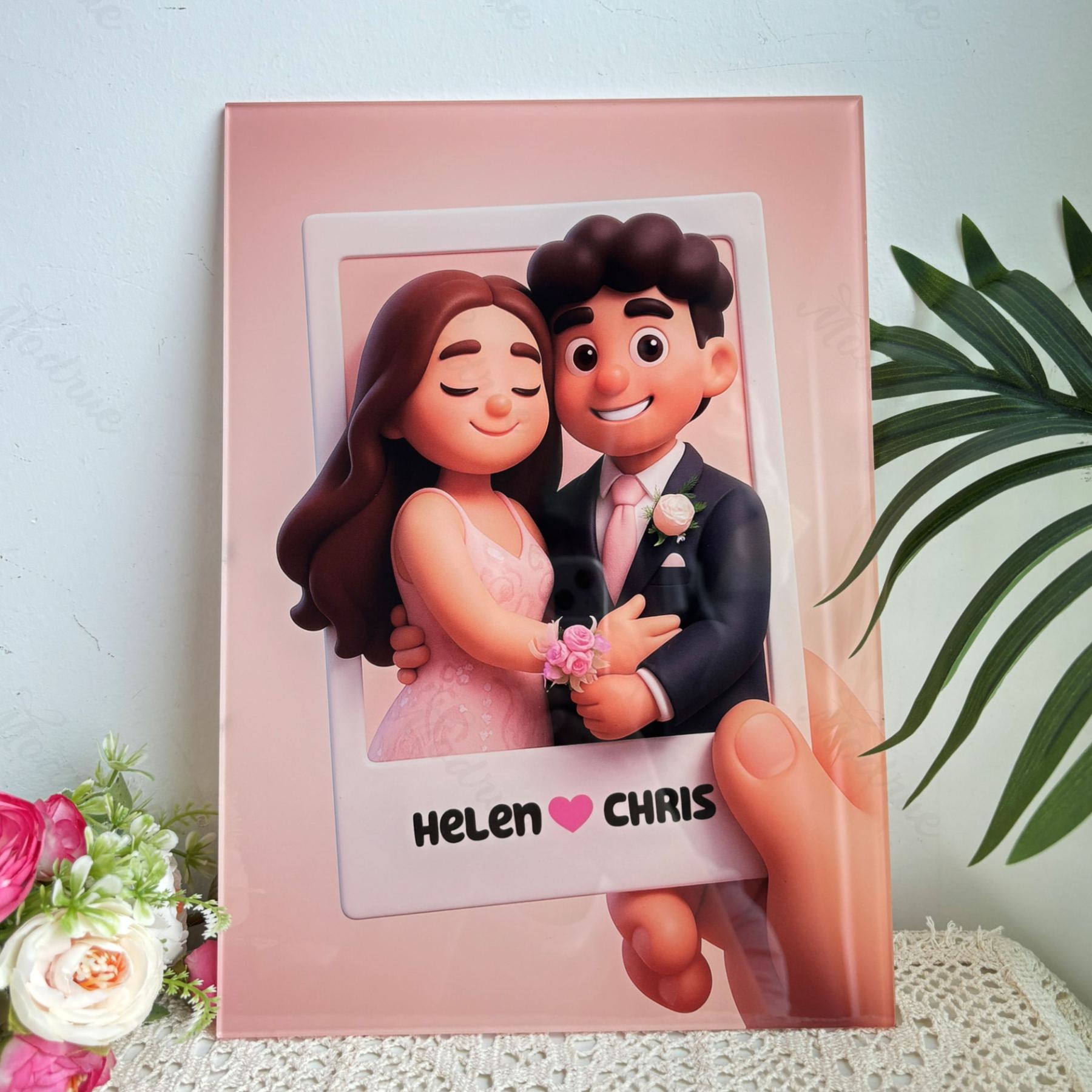 Custom Cartoon Portrait Acrylic Plaque