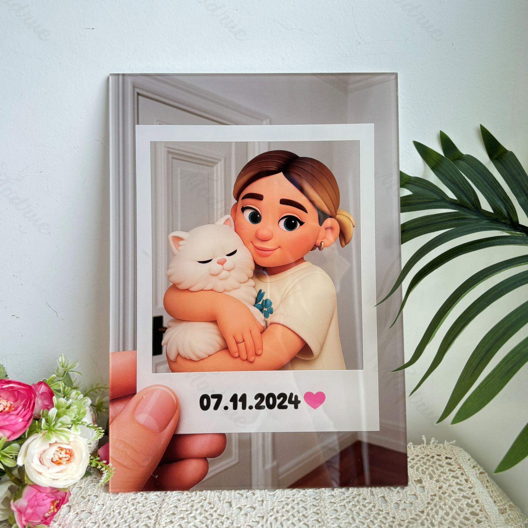 Custom Cartoon Portrait Acrylic Plaque