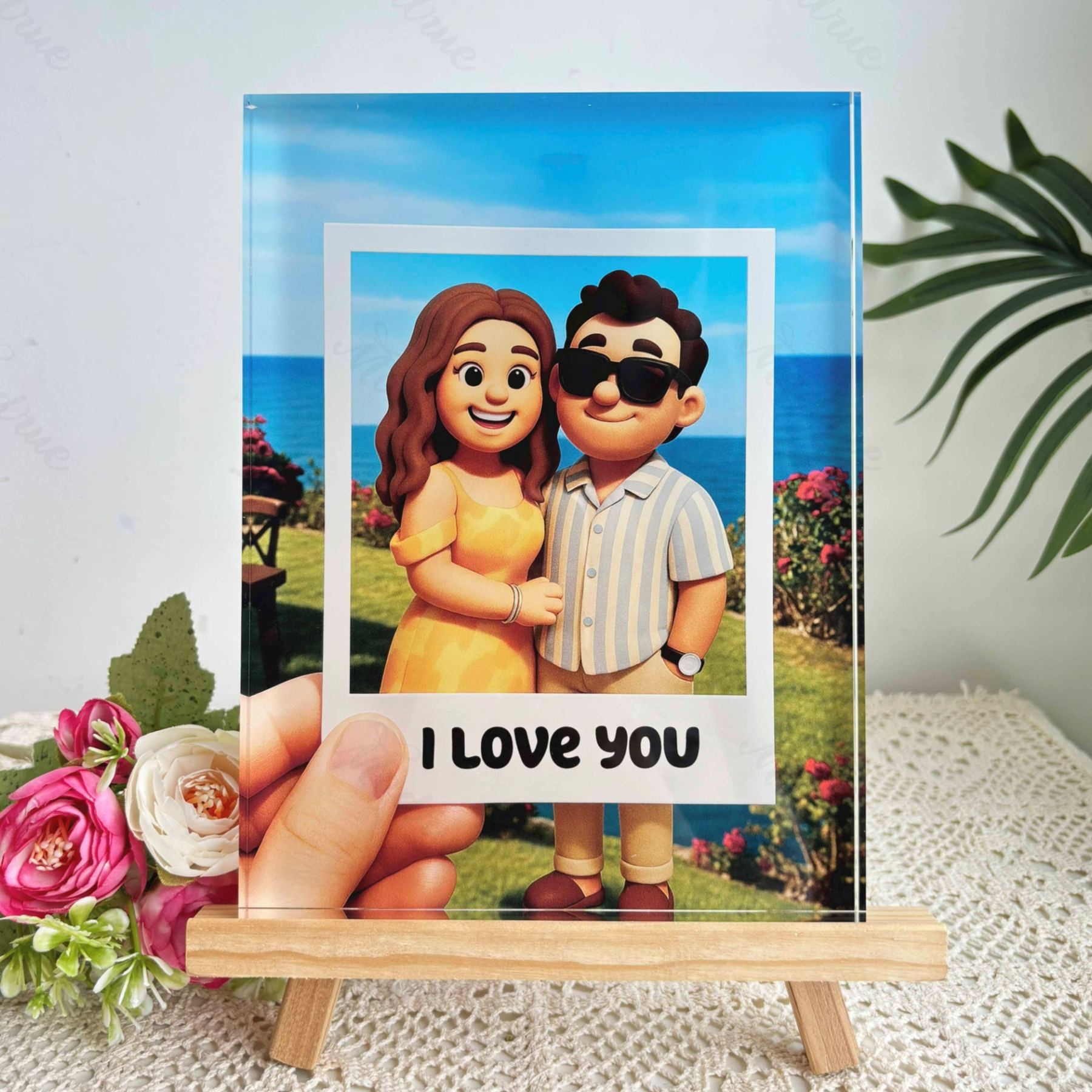 Custom Cartoon Portrait Acrylic Plaque