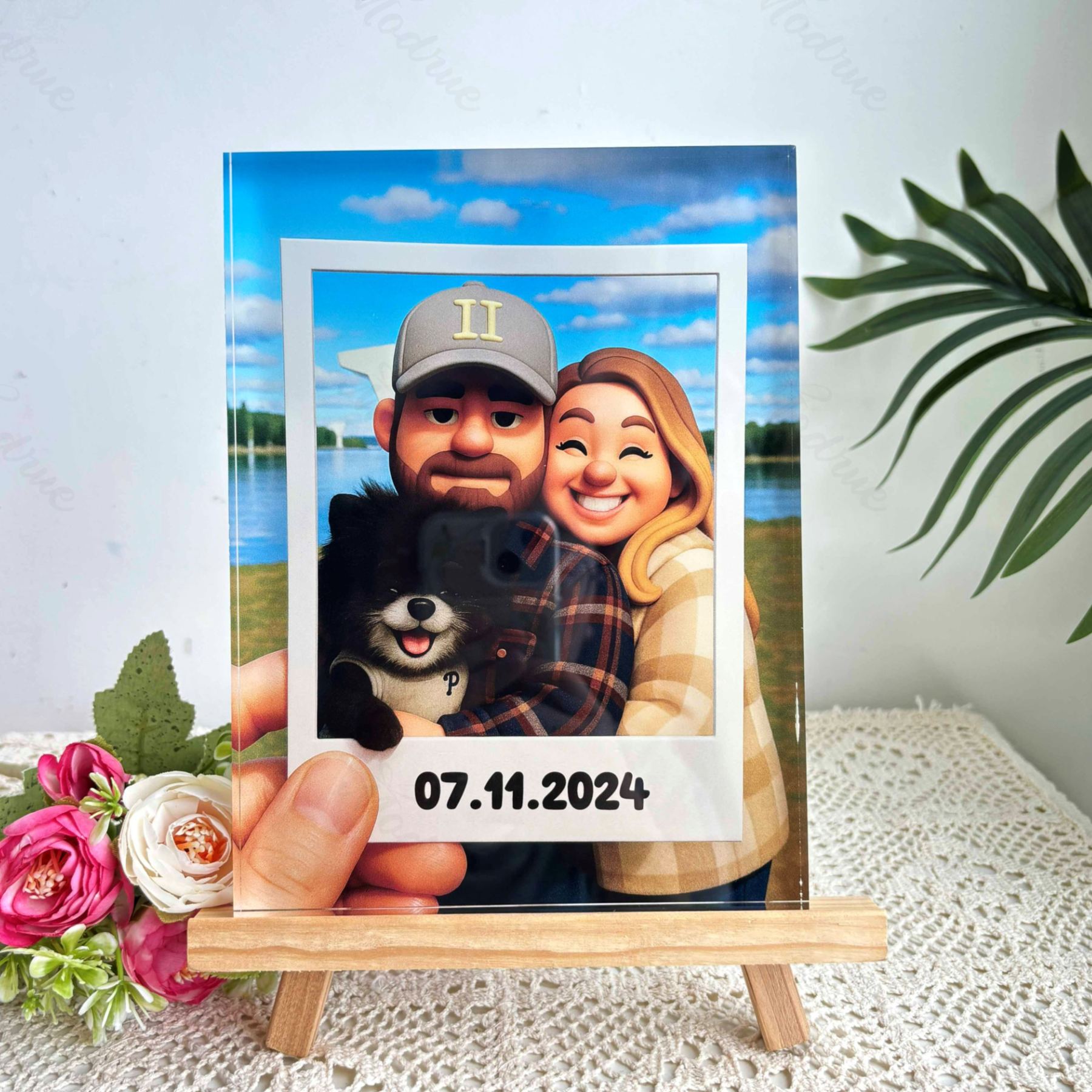 Custom Cartoon Portrait Acrylic Plaque