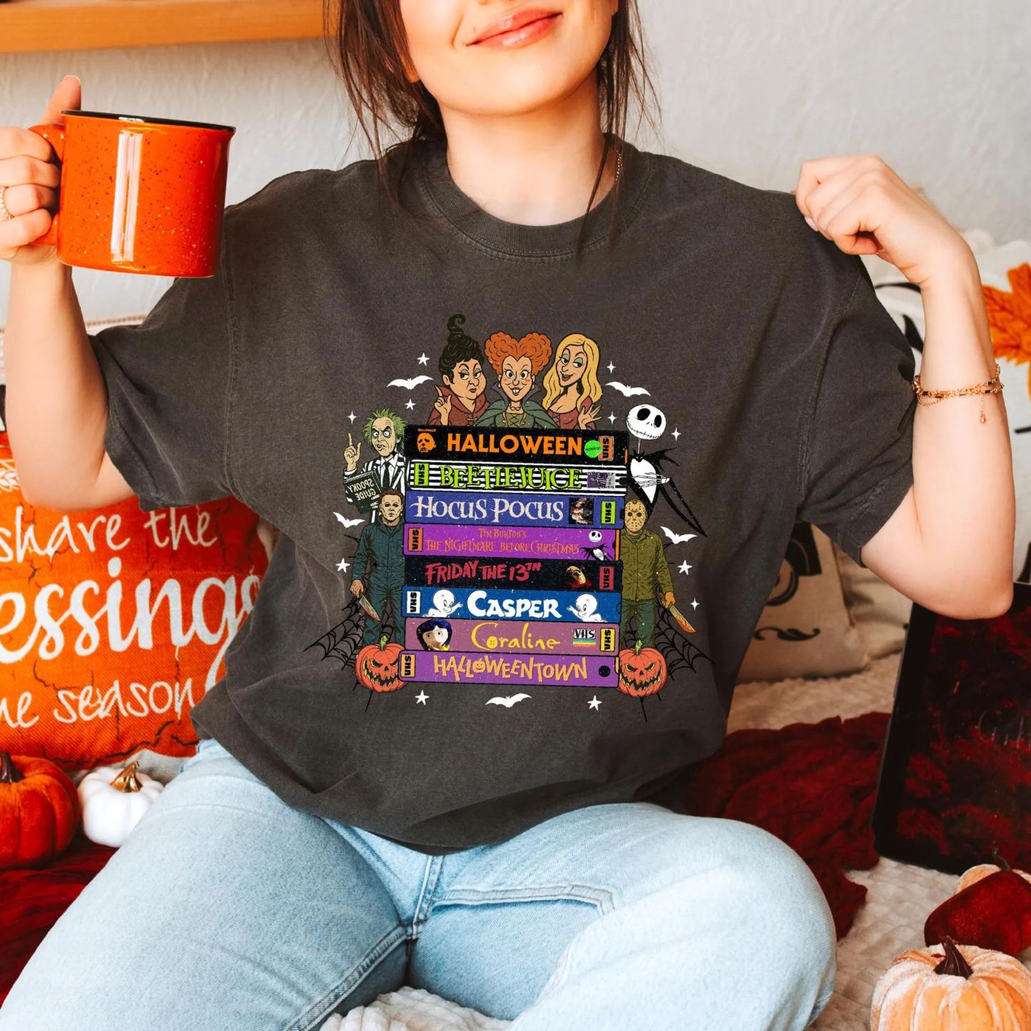 Retro Halloween Movie Tape Shirt