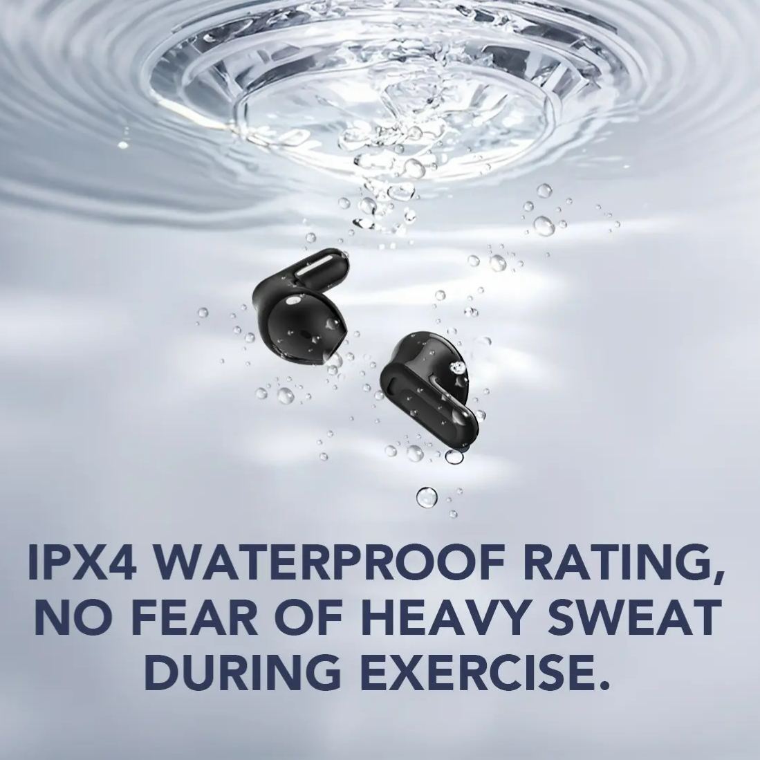 Bluetooth Earphones LED Display High Fidelity Waterproof Wireless Earphones