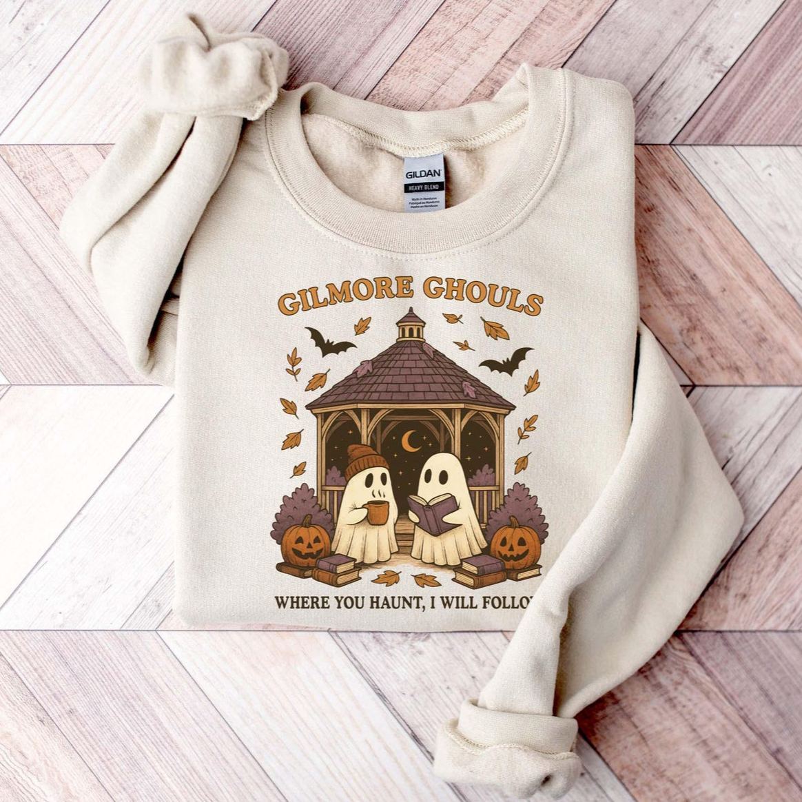 Gilmore Ghouls Where You Haunt I Will Follow Halloween Sweatshirt