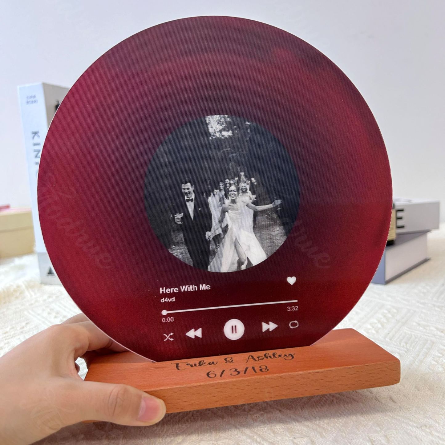 Personalized Record with Photo - Lenticular Song Plaque with NFC🎵