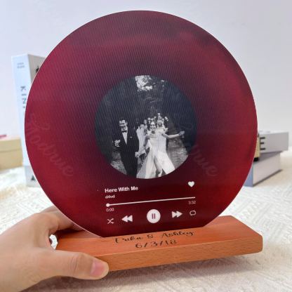 Personalized Record with Photo - Lenticular Song Plaque with NFC🎵